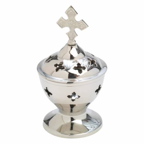 Incense burner with perforated crosses