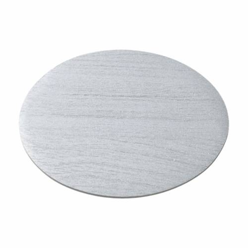 Piattino ovale alluminio argento