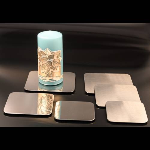 Matt candle plate