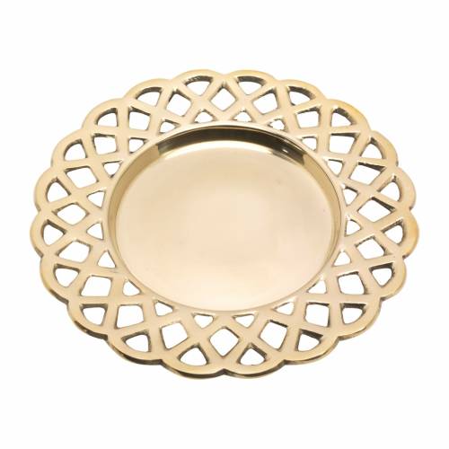 Brass coaster D 8 cm
