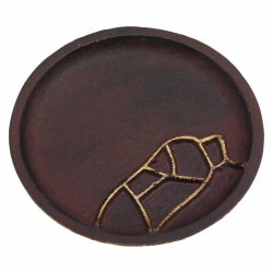 Coaster Alu winered/gold