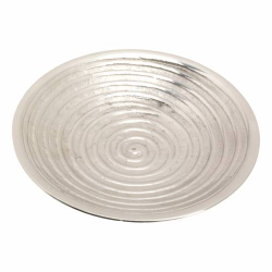 Nickel plated brass Coaster with grooves