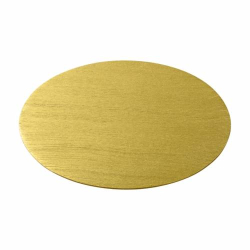 Gold aluminium candle plate