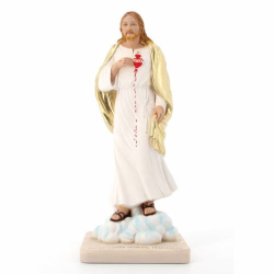 Figurka Serca Jezusowego z Kolorowego Marmurowego Proszku