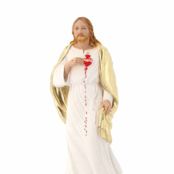 Figurka Serca Jezusowego z Kolorowego Marmurowego Proszku