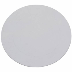 White aluminium candle plate D 12 cm