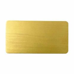 Aluminium golden rectangular coaster