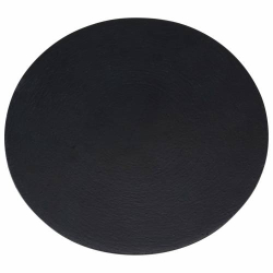 Coaster Alu black D 14 cm