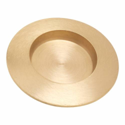Matte gold candle saucer