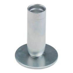 Portacandele in ferro argento H 8 cm