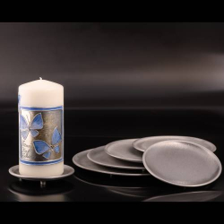 Candle plate matte