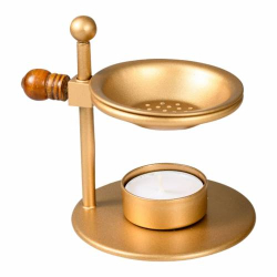 Incense burner of golden iron