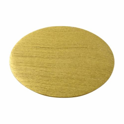 Gold aluminium coaster