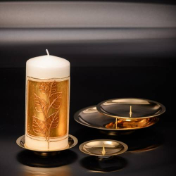 Brass Coaster with thorn D 16 cm