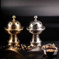 Incense burner nickel plated