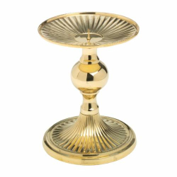 Brass candle holder H 15 cm