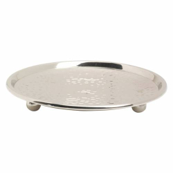 Piattino portacandela ottone lucido