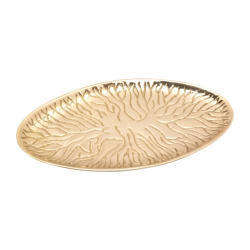 Grooved oval coaster