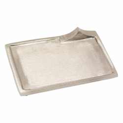 Rectangular aluminium candle plate