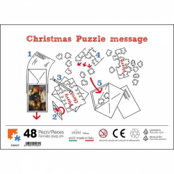 PZM07 PUZZLE BOŻONARODZENIOWE Z PERSONALIZOWALNYM PRZESŁANIEM