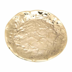 Polished brass coaster D 12,5 cm