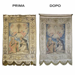 Restauro Sztandaru Procesyjnego Dwustronnego