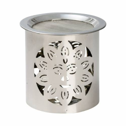 Incense burner of silver steel