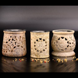 Clear incense burner