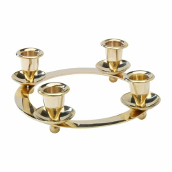 Candlestick round 4 flames
