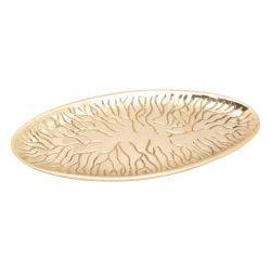 Oval matte coaster L 17 cm