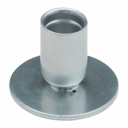 Candleholder iron silver H 4,5 cm