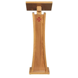 Leggio in legno con croce rossa - Art. 504