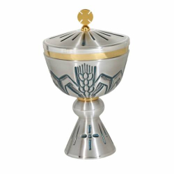 Satynowa Puszka Eucharystyczna Mosiężna