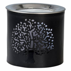 Black iron incense burner