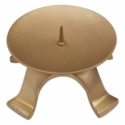 Four footed candle holder of iron