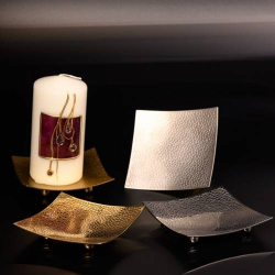 Polished square coaster