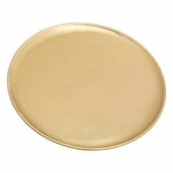 Matte brass plate D 21 cm