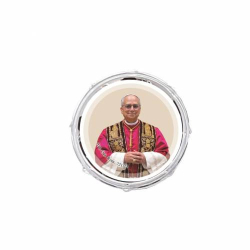 Rose petal rosary with Pope Leo XIV box