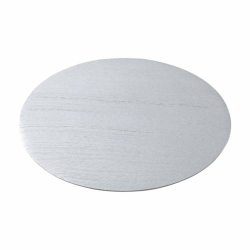 Piattino per candela alluminio argento
