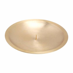Matte brass coaster D 16 cm