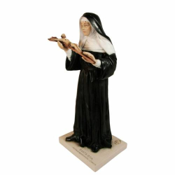 Figurka Świętej Rity z Kolorowego Marmurowego Proszku