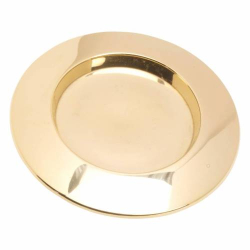 Coaster round brass D 12 cm