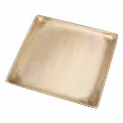 matte square candle plate 11x11 cm