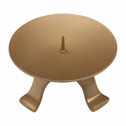 Four footed candle holder with thorn