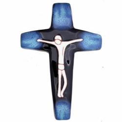 Krzyż Ceramiczny "Jezus Chrystus"