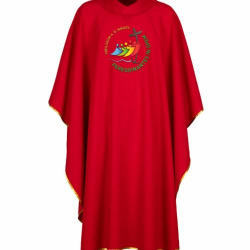 Kasula 4 Kolory Liturgiczne Haft Logo JUBILEUSZ 2025 Rzym