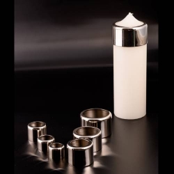 Candle cap nickel plated D 8 cm