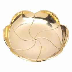 Ciotola ottone per candela Lotus D 12 cm