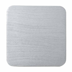 Square aluminium candel plate