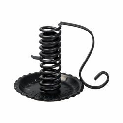 Candelabro in ferro a spirale H 12 cm